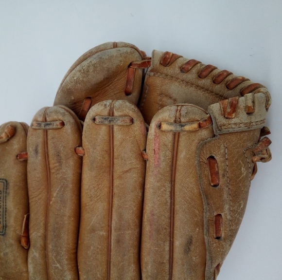 Vintage Nesco 8040 Top Grain Cowhide Leather All Star Baseball Glove - Picture 5 of 14